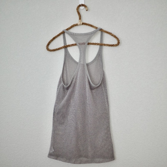 Gray Mesh Workout/Dance Tank Top XS - Picture 1 of 8